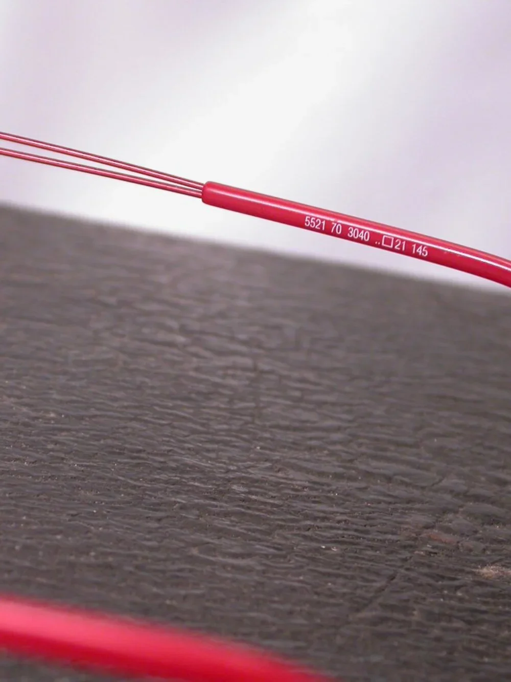 Silhouette Titan Frameless Red Wire Light Weight Eyeglasses Made in Austria